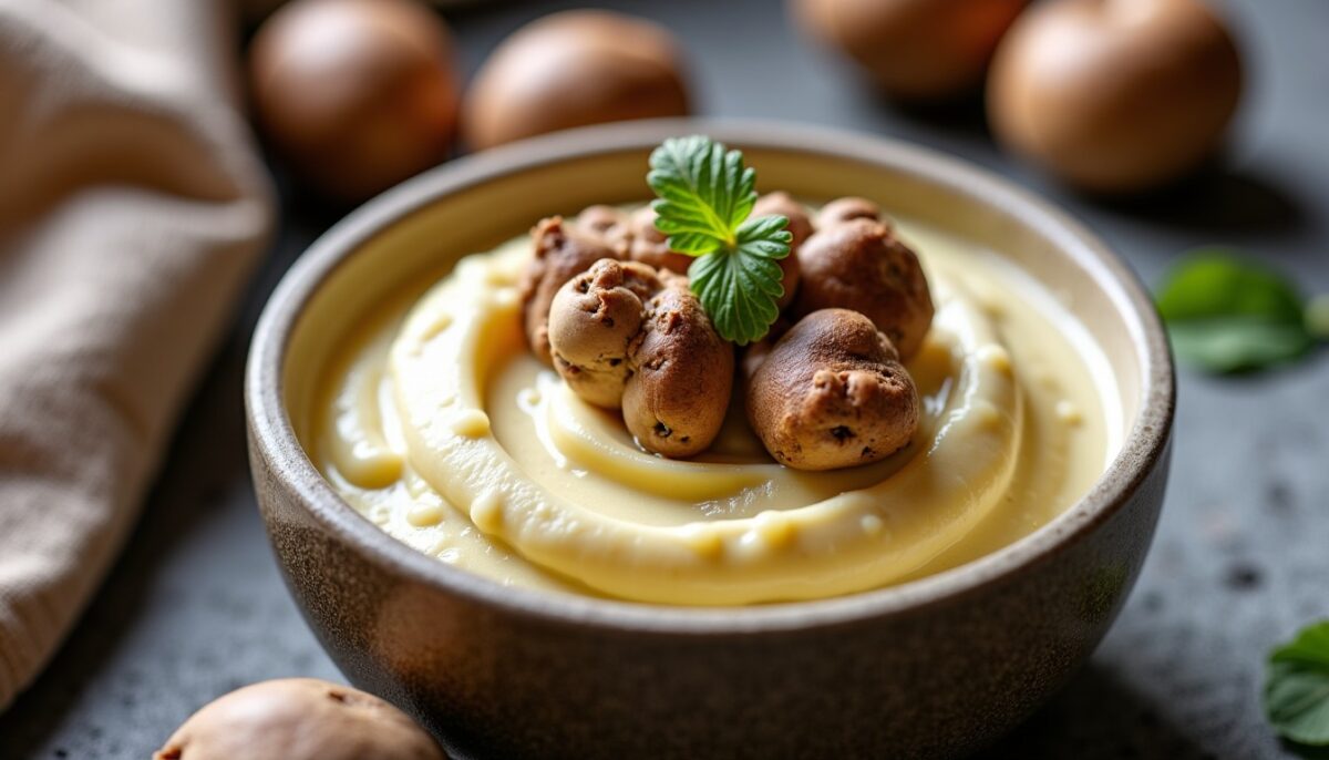 Crème onctueuse aux champignons sauvages