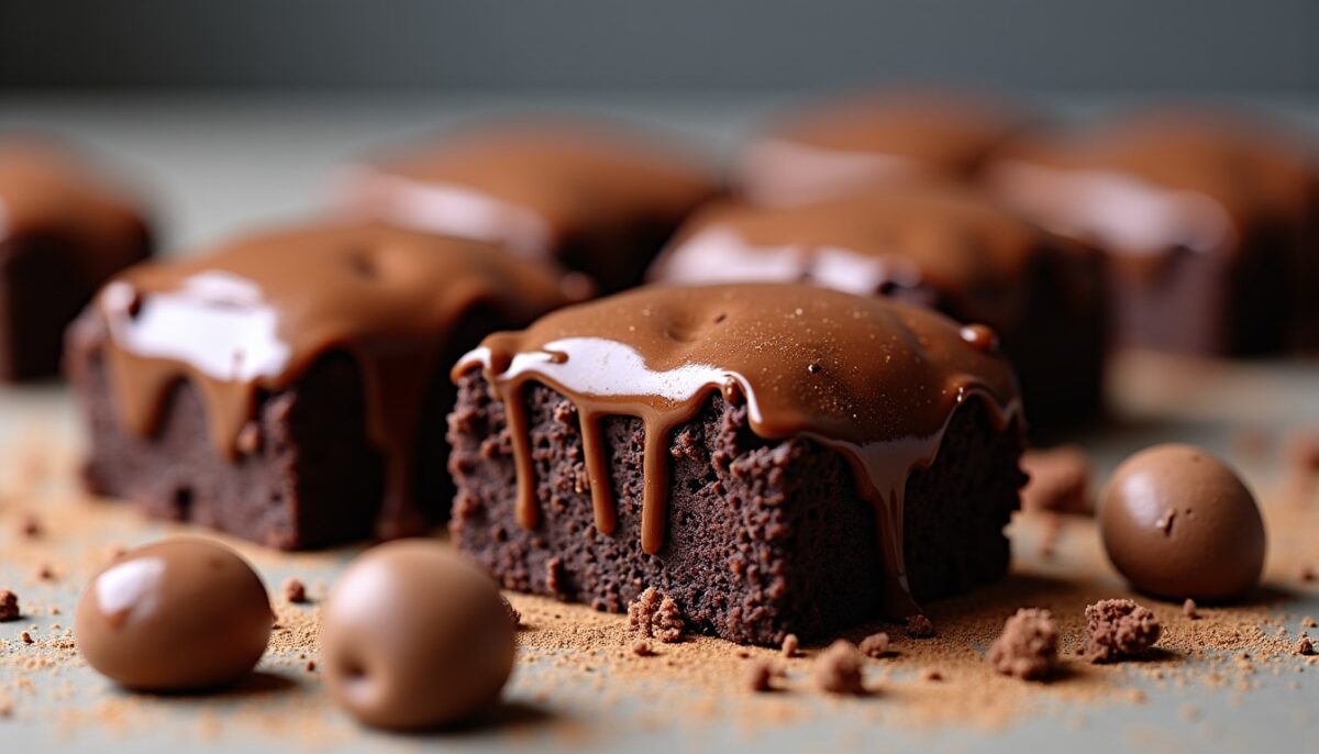 Délice fondant : Brownie gourmand au chocolat et beurre de cacahuète