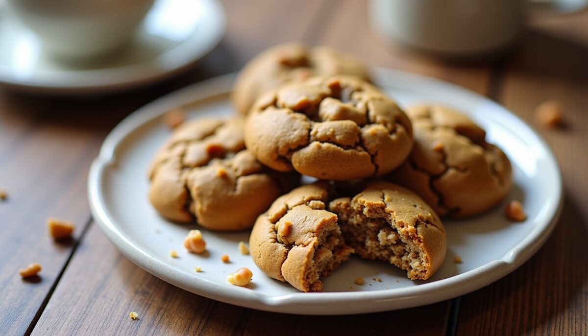 Délicieux cookies vegan à la noisette et à la spiruline, sans gluten Délicieux cookies vegan à la noisette et à la spiruline, sans gluten