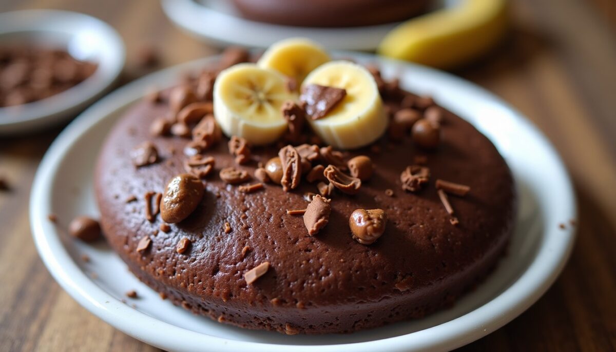 Délice express : Bowl cake moelleux au chocolat et à la banane