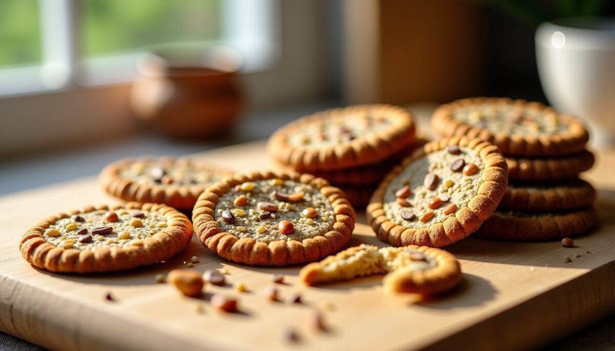 Délices croquants : crackers gourmands à l’épeautre et aux graines