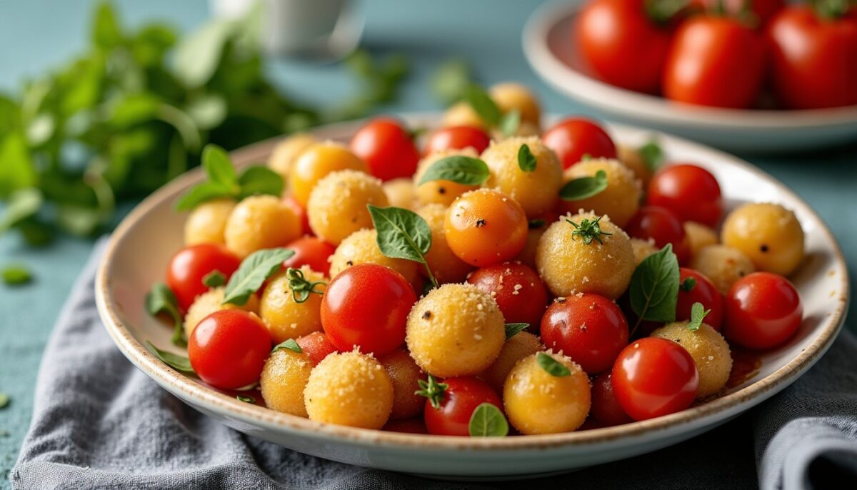 Délice estival : salade fraîche de poivrons croquants et tomates juteuses