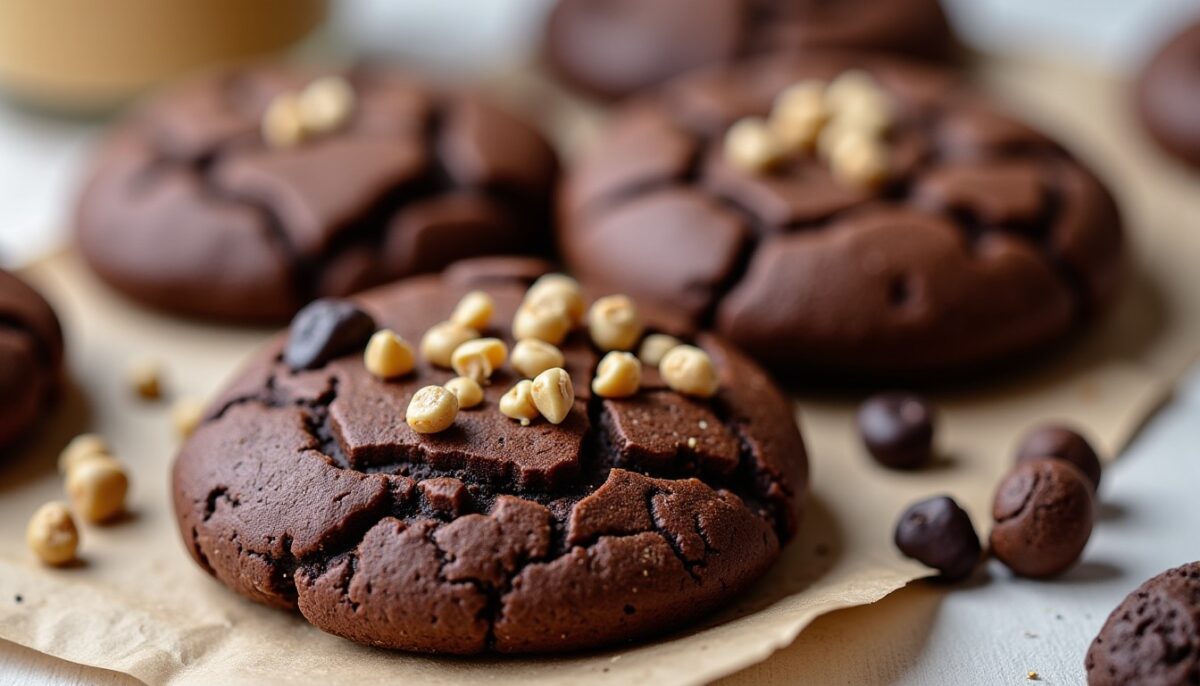 Délice croustillant : Cookies chocolatés aux céréales, sans farine