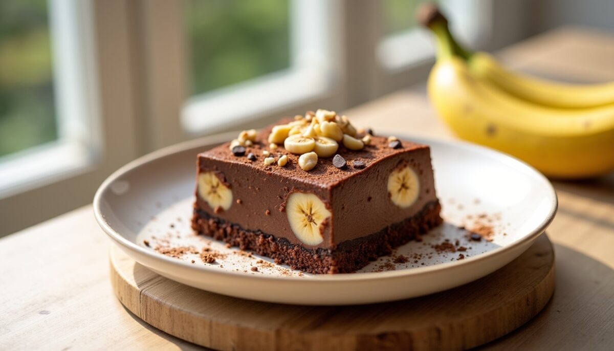 Délice de banane au chocolat : recette saine, sans sucre, sans beurre et sans gluten
