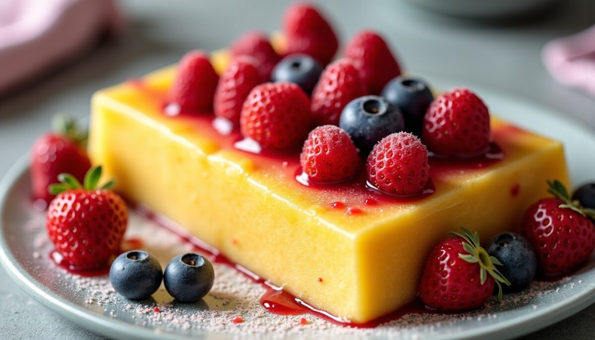 Délice fondant à l'ananas et aux fraises : une douceur fruitée irrésistible